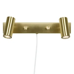 Belid Sänglampor|Vägglampor-Cato Double Vägglampa, Mässing