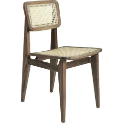 C-Chair Dining Chair, Black oak/Cane