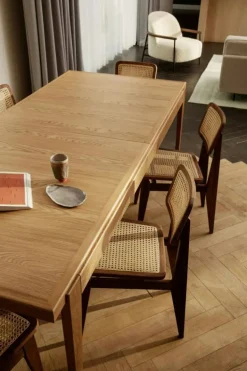 C-Chair Dining Chair, Black oak/Cane