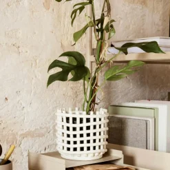 Ferm Living Korgar-Ceramic Korg , 21 cm