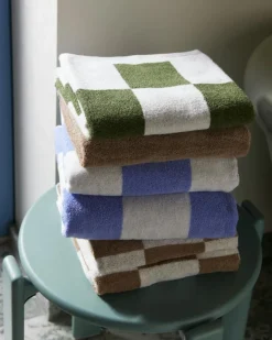 HAY Handdukar & Badlakan-Check Badhandduk 70x136 cm, Lavendel