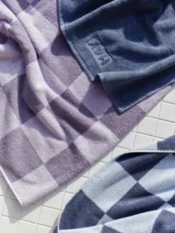 HAY Handdukar & Badlakan-Check Badhandduk 70x136 cm, Lavendel