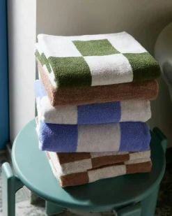 HAY Handdukar & Badlakan-Check Badhandduk 70x136 cm, Lavendel