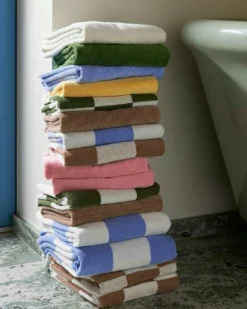 HAY Handdukar & Badlakan-Check Badhandduk 70x136 cm, Lavendel