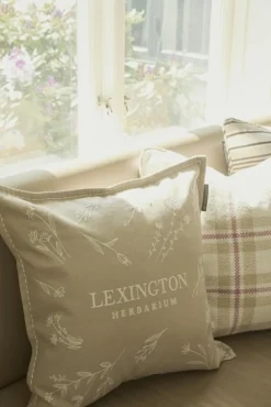 Lexington Prydnadskuddar & Fodral-Checked Organic Kuddfodral 50x50 cm, Blå