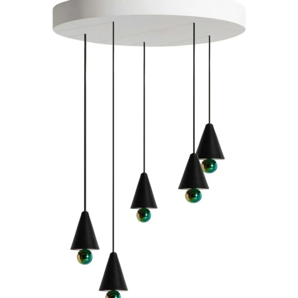 Petite Friture Ljuskronor & Takkronor|Pendellampor-Cherry LED Ljuskrona, Vit