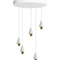 Petite Friture Ljuskronor & Takkronor|Pendellampor-Cherry LED Ljuskrona, Vit