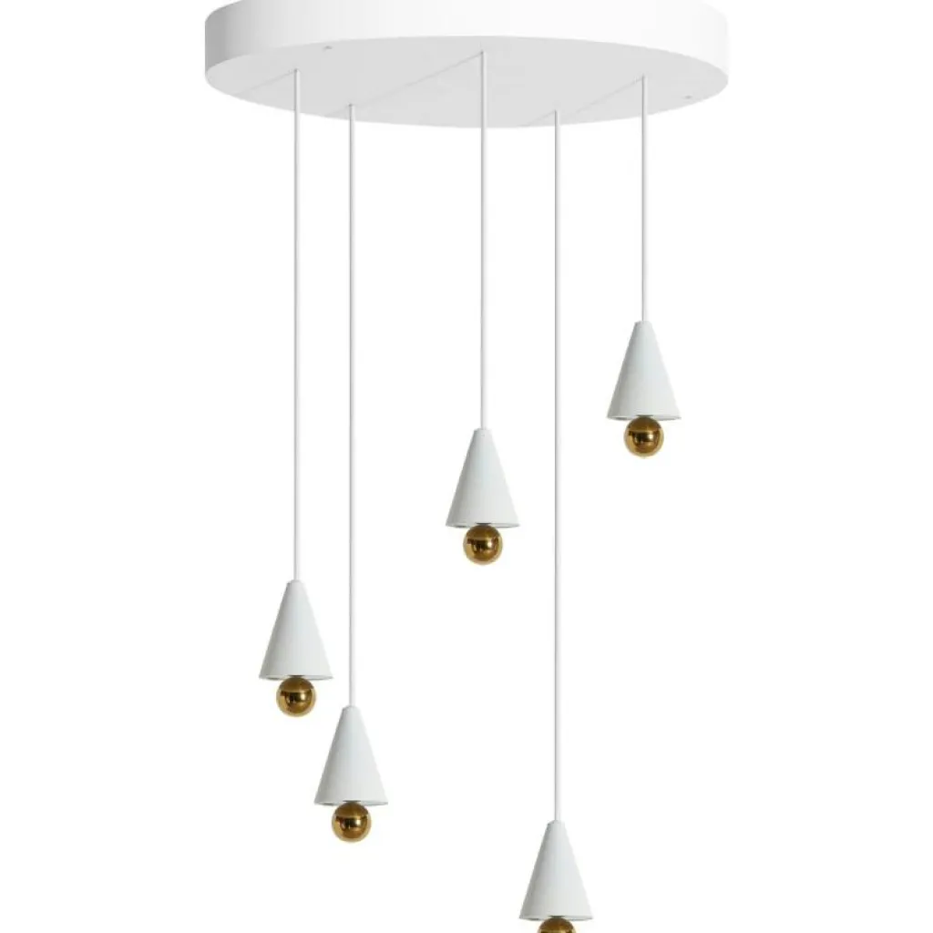 Petite Friture Ljuskronor & Takkronor|Pendellampor-Cherry LED Ljuskrona, Vit