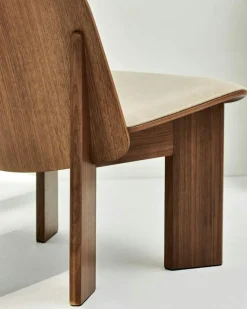 HAY Fåtöljer-Chisel Loungefåtölj Med Klädd Framsida, Ek / Sense Läder Cognac