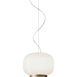 Foscarini Pendellampor-Chouchin Reverse 1 Pendel Vit / Guld, LED