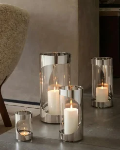 Chrome Contours Värmeljushållare Rostfritt Stål, 28 cm