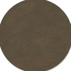 LIND DNA Bordstabletter & Glasunderlägg-Circle Glasunderlägg Nupo 10 cm, Clay Brown