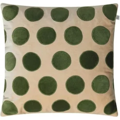 Circle Kuddfodral 50x50 cm, Beige/Cactus Green