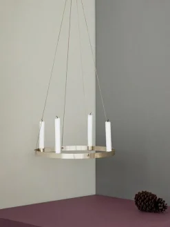 Circle Ljusstake Mässing, Stor