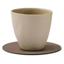 Circle Vändbart Glasunderlägg 10 cm, Herbal Dust/Khaki