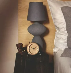 Arne Jacobsen Väckarklockor|Bordsklockor-City Hall Bordsklocka, Svart