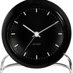 Arne Jacobsen Väckarklockor|Bordsklockor-City Hall Bordsklocka, Svart