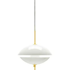 Fritz Hansen Pendellampor-Clam Pendel Vit / Mässing, 440 mm