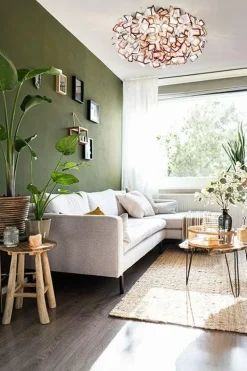 Clizia Vägg-/Taklampa 78 cm, Orange