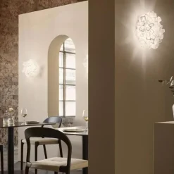 SLAMP Vägglampor|Plafonder-Clizia Vägg-/Taklampa 32 cm, Vit