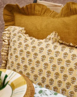 Pick a Poppy Prydnadskuddar & Fodral-Clover Kuddfodral 50x50 cm, Blå