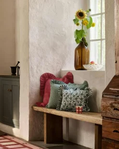 Pick a Poppy Prydnadskuddar & Fodral-Clover Kuddfodral 50x50 cm, Blå