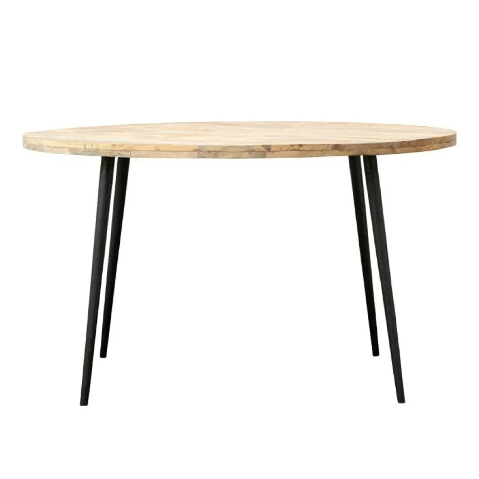 Club Matbord Ø130 cm, Ljust trä