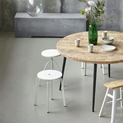 Club Matbord Ø130 cm, Ljust trä