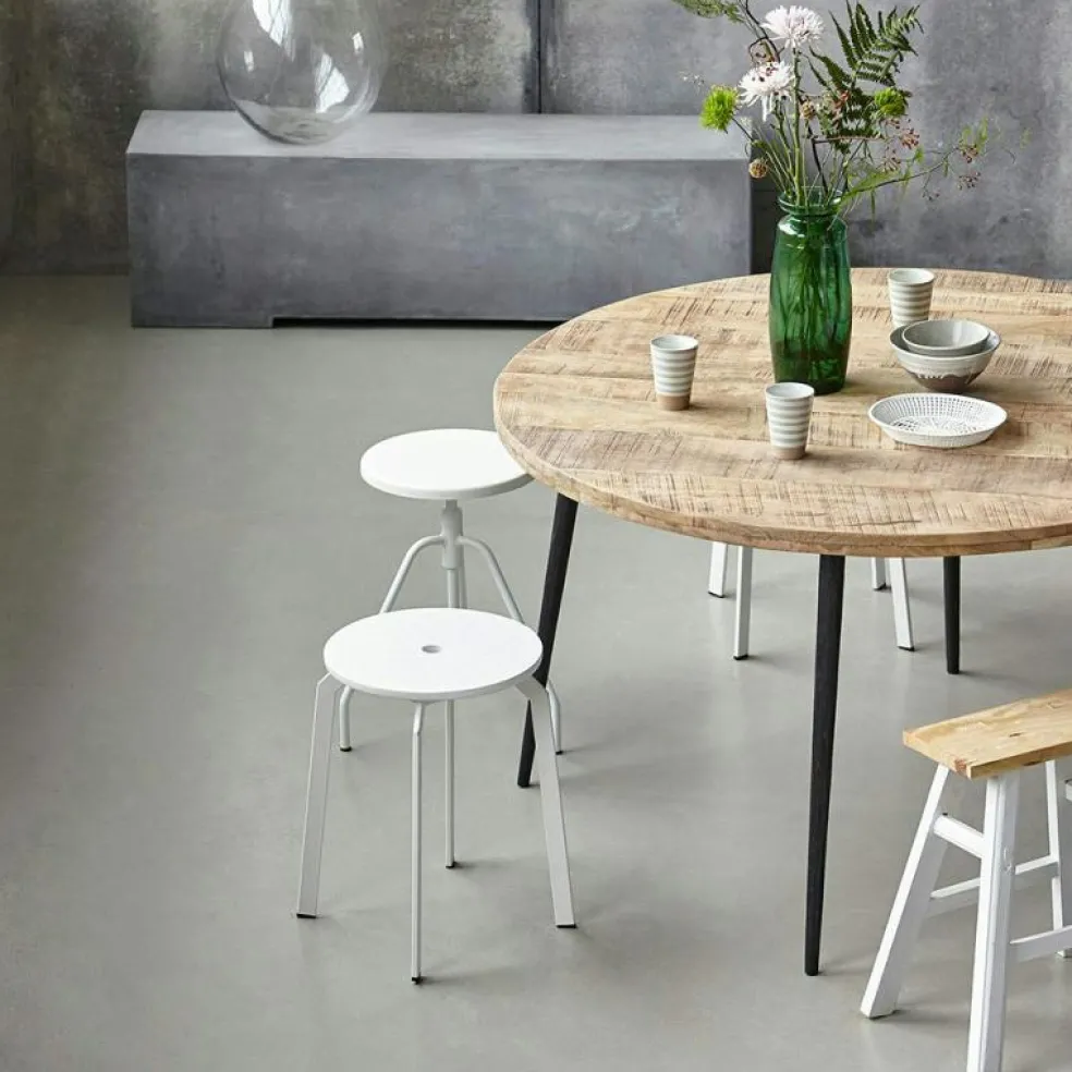 Club Matbord Ø130 cm, Ljust trä