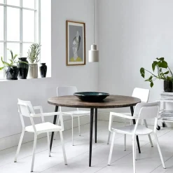 Club Matbord Ø130 cm, Ljust trä