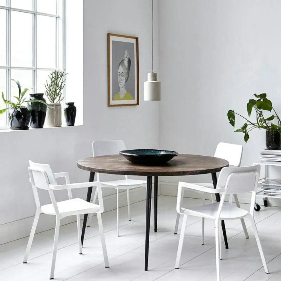 Club Matbord Ø130 cm, Ljust trä