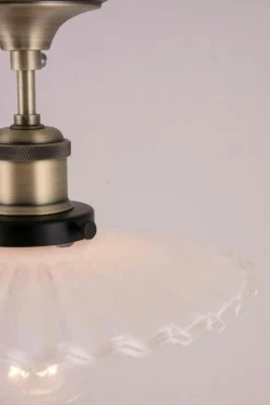 Globen Lighting Plafonder-Cobbler 25 Plafond, Vit/Ant. Mässing