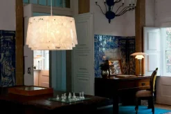 Collage Pendel 45 cm, Vit