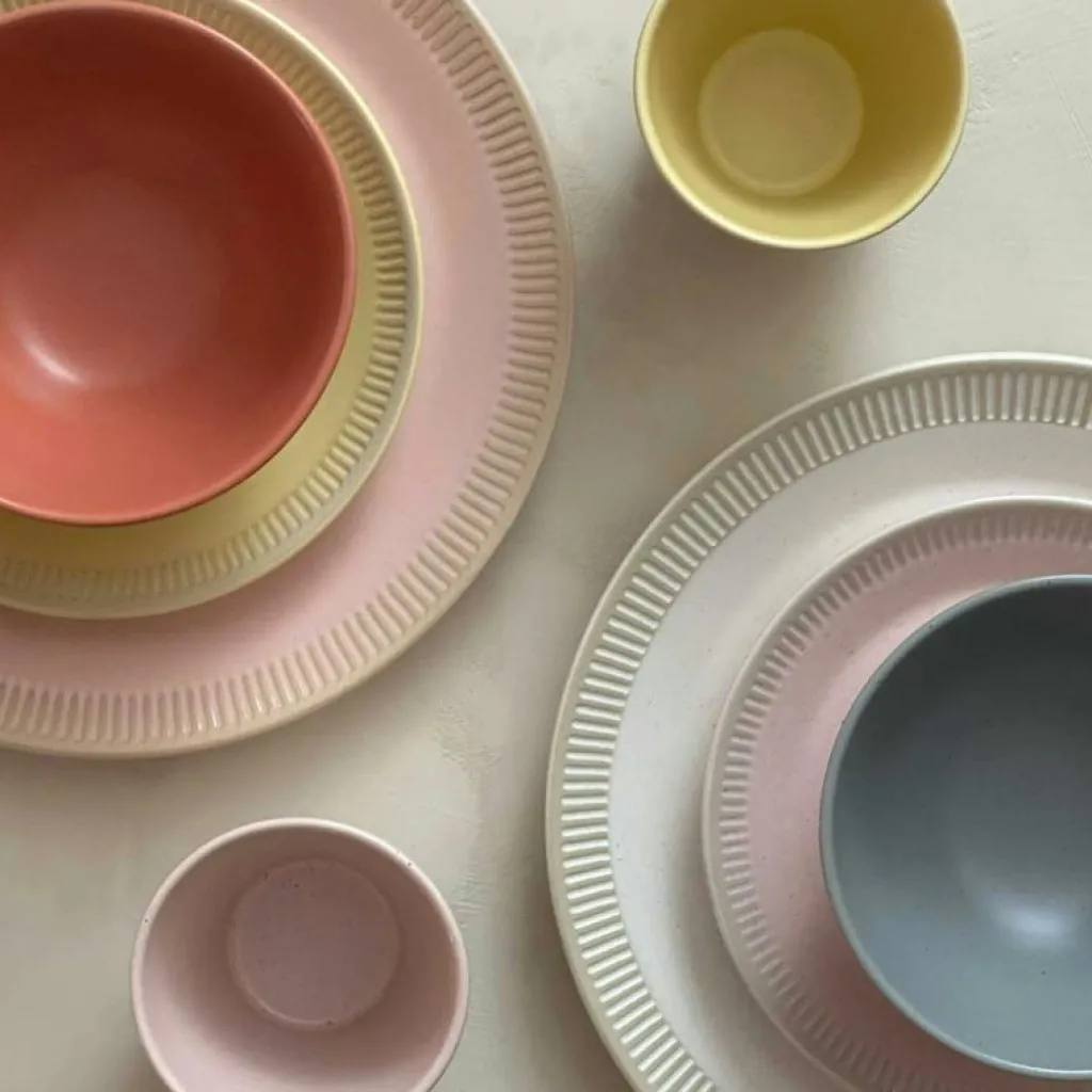 Knabstrup Keramik Mattallrikar-Colorit Tallrik 22 cm, Sand