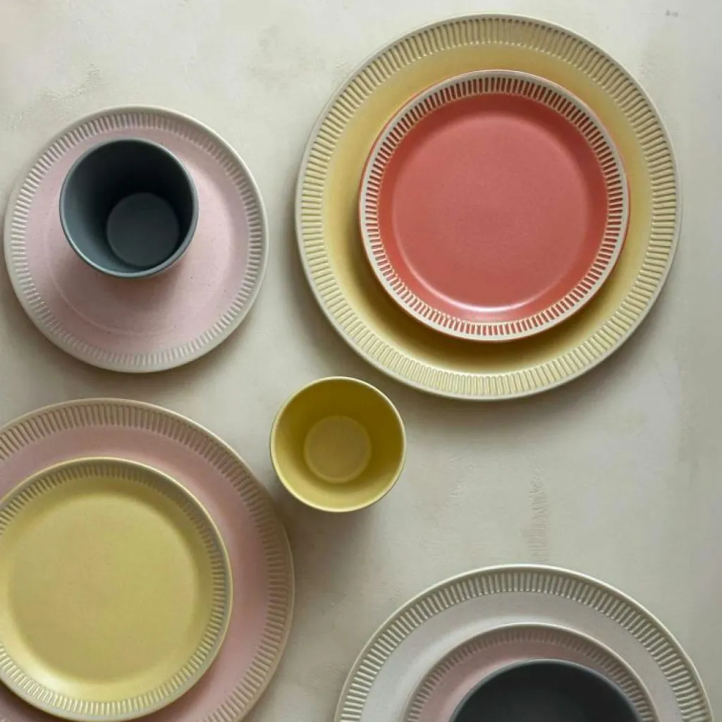 Knabstrup Keramik Mattallrikar-Colorit Tallrik 22 cm, Sand