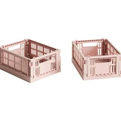 Barn HAY Korgar|Leksaksförvaring-Colour Crate Förvaringslådor Mini 2-pack, Ljusgrå