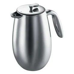 COLUMBIA Kaffebryggare Dubbelvägg Blank, 8 koppar