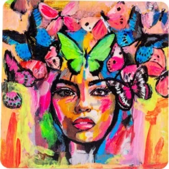 Carolina Gynning Bordstabletter & Glasunderlägg-Coming Back to Life Glasunderlägg 9x9 cm, Multi