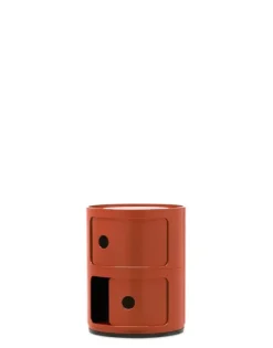 Kartell Hurtsar|Sängbord & Nattduksbord-Componibili Classic Förvaring Med 2 Fack, Röd