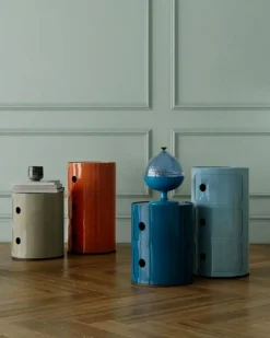 Kartell Hurtsar|Sängbord & Nattduksbord-Componibili Classic Förvaring Med 2 Fack, Röd