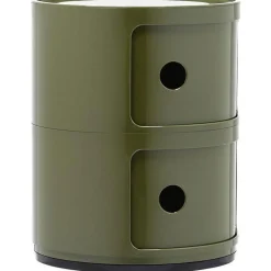 Kartell Hurtsar|Sängbord & Nattduksbord-Componibili Classic Förvaring Med 2 Fack, Röd