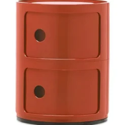 Kartell Hurtsar|Sängbord & Nattduksbord-Componibili Classic Förvaring Med 2 Fack, Röd