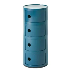 Componibili Classic Förvaring, Blank finish Med 4 Fack, Vit