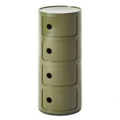 Componibili Classic Förvaring, Blank finish Med 4 Fack, Vit