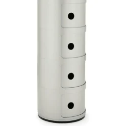 Componibili Classic Förvaring, Blank finish Med 4 Fack, Vit