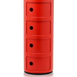 Componibili Classic Förvaring, Blank finish Med 4 Fack, Vit