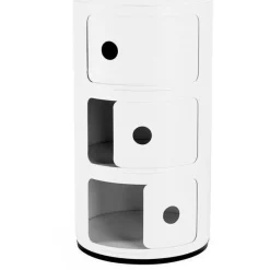 Componibili Recycled Förvaring Med 3 Fack, Svart