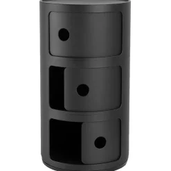 Componibili Recycled Förvaring Med 3 Fack, Svart