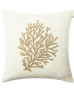 Coral Kuddfodral 50x50 cm, Off-white/Khaki