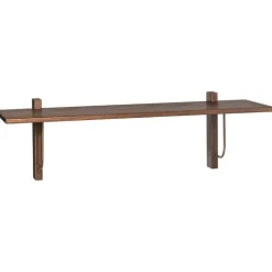 Corbel Vägghylla 100 cm, Mörkbetsad Ek